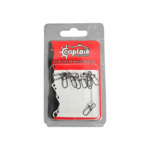 Captain Sahte Balık Klipsi İnox 10'lu Paket Mat Black Size #2