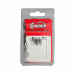Captain Sahte Balık Lrf Klipsi İnox 10'lu Paket Black Nikel Size#0