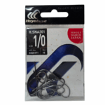 Hayabusa HSNA 201 Kısa Pala Olta İğnesi 15'li Paket Black Nikel #1/0