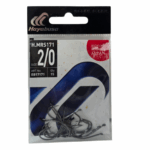 Hayabusa HMRS 171 Kısa Pala Dövme Olta İğnesi 15'li Paket Black Nikel #2/0