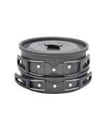 CAMPOUT ÜÇÜ BİR ARADA TENCERE TAVA ÇAYDANLIK - Görsel 4